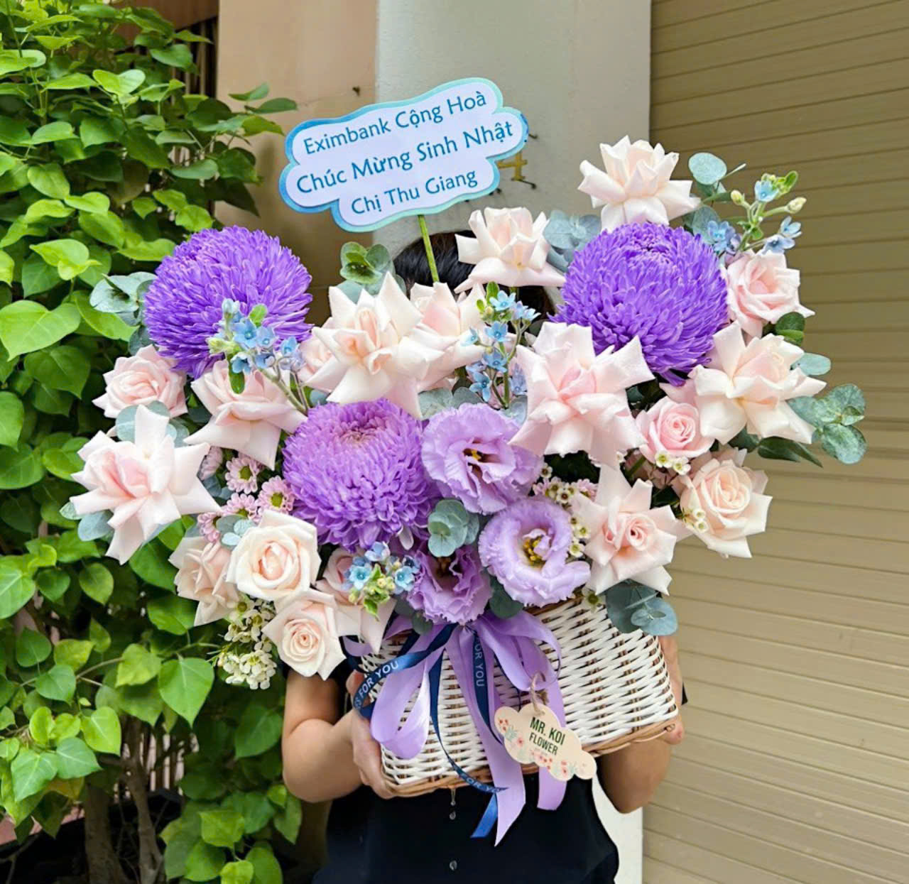 Giỏ hoa sinh nhật, hoa chúc mừng khai trương